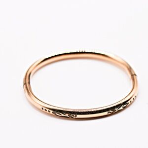 Antique Victorian baby bracelet gold filled bangle